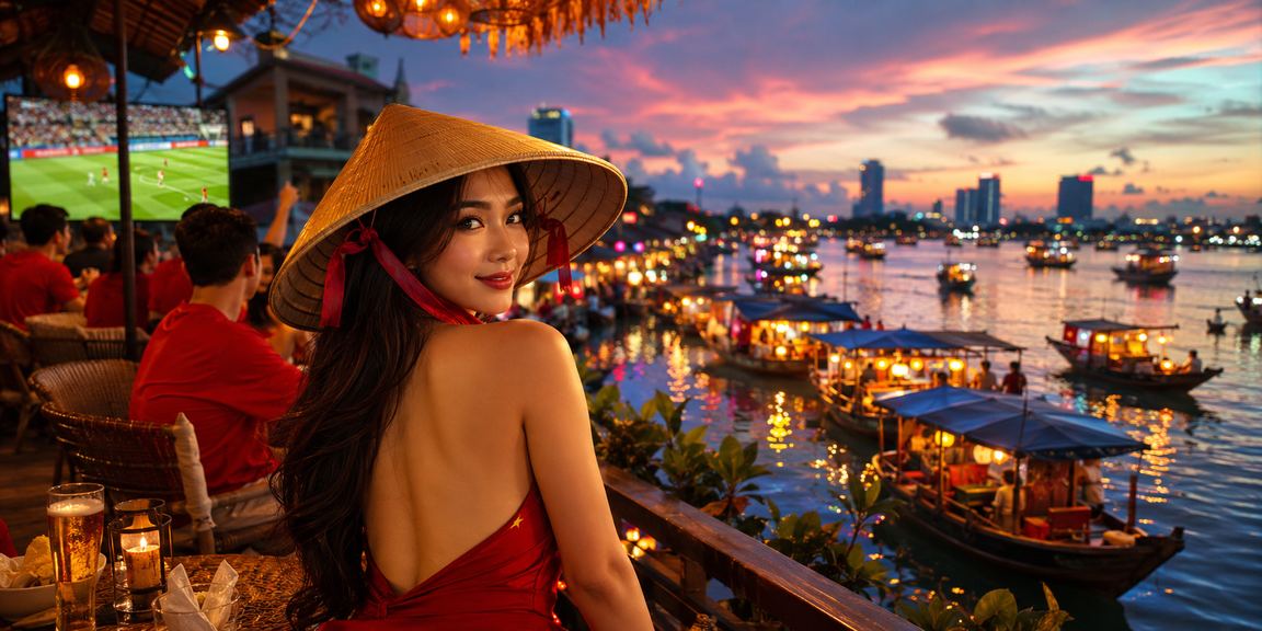 Người hâm mộ Hà Nội theo dõi bóng đá và đọc mẹo cá cược trên di động